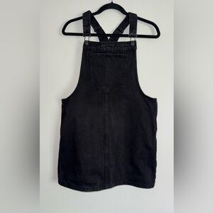 FOREVER 21 Women’s black denim overall dress Sz M✨